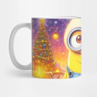 Merry Minions: Festive Christmas Art Prints Featuring Whimsical Minion Designs for a Joyful Holiday Celebration! Mug